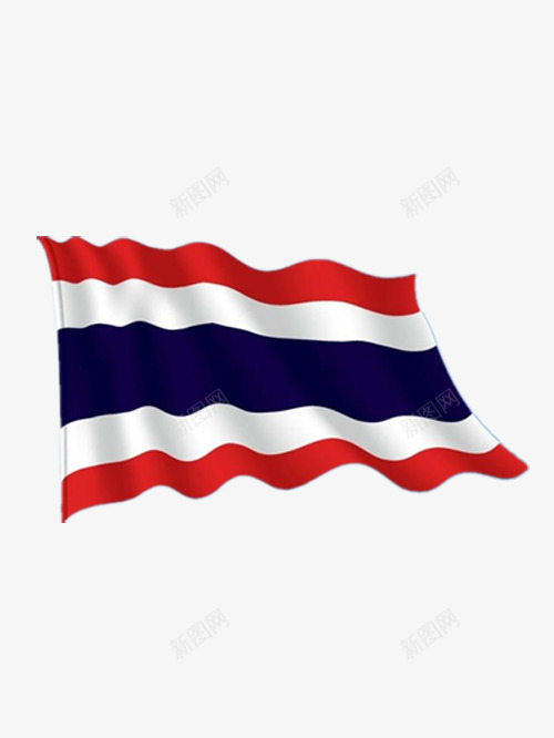 飘扬的泰国国旗png免抠素材_新图网 https://ixintu.com png图片 免费图片 免费素材 泰国国旗