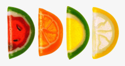 西瓜糖水果形状的糖果高清图片