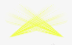 黄色交叉灯光素材