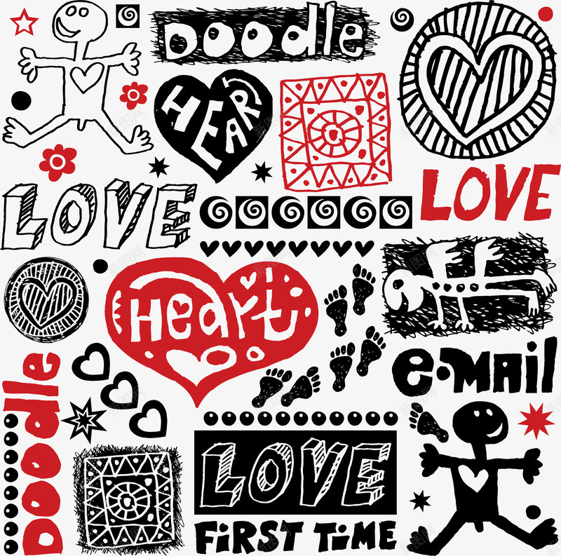 爱心love装饰矢量图ai免抠素材_新图网 https://ixintu.com love 卡通 图案 手绘 爱心 红色 装饰 矢量图