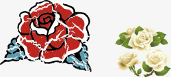 logo灯一片玫瑰花图标高清图片