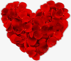 爱满七夕红色玫瑰花瓣情满七夕高清图片