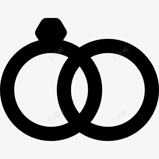 妥协和结婚戒指对图标png_新图网 https://ixintu.com 两 妥协 婚礼 形状 戒指 爱在空气中 珠宝 结婚的夫妇
