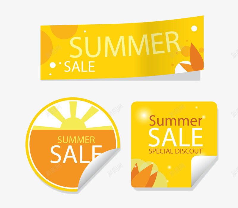 折纸边框矢量图eps免抠素材_新图网 https://ixintu.com summersale 折纸边框 矢量图