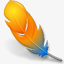 软件桌面羽毛水晶软件桌面网页图标高清图片