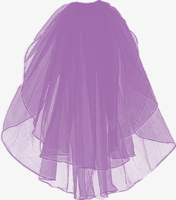 婚礼紫色头纱素材