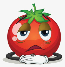卡通西红柿表情素材