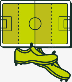 装备下载运动鞋场地足球运动装备场地图标高清图片