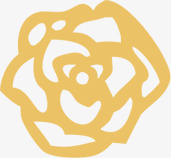 黄色玫瑰花纹婚礼素材
