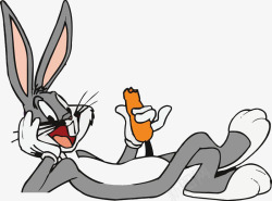 动作兔子吃萝卜的兔高清图片