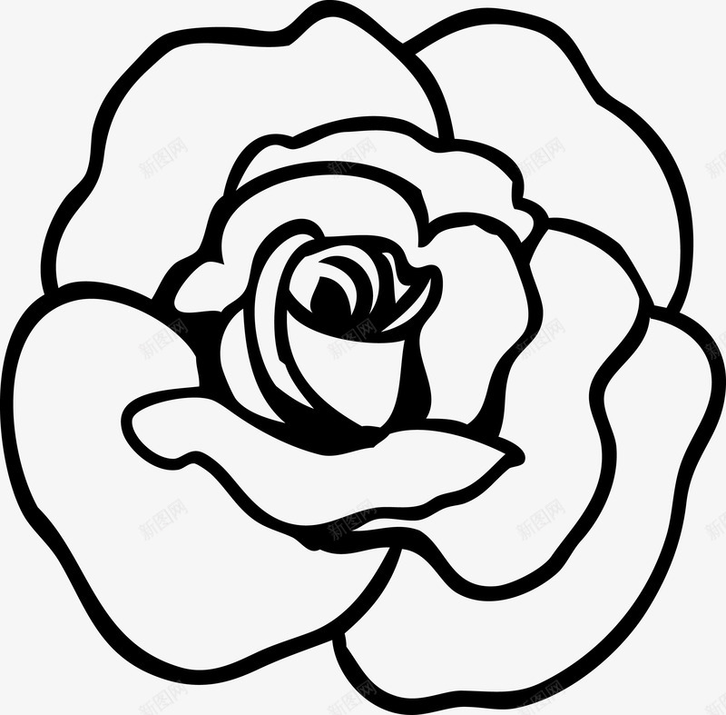 玫瑰花手绘图图标png_新图网 https://ixintu.com 卡通玫瑰 卡通玫瑰花 叶子 手绘玫瑰 植物 玫瑰线描图 玫瑰花 玫瑰花矢量图 线描玫瑰 鲜花