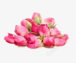 一堆花苞一堆法兰西玫瑰高清图片