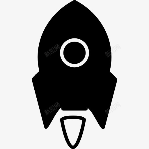 火箭船变小的白色圆形轮廓图标png_新图网 https://ixintu.com 太空船 太空船发射 火箭 火箭发射 火箭的身影 运输