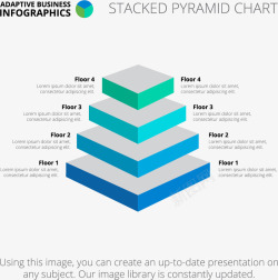 切片金字塔信息图表矢量图素材