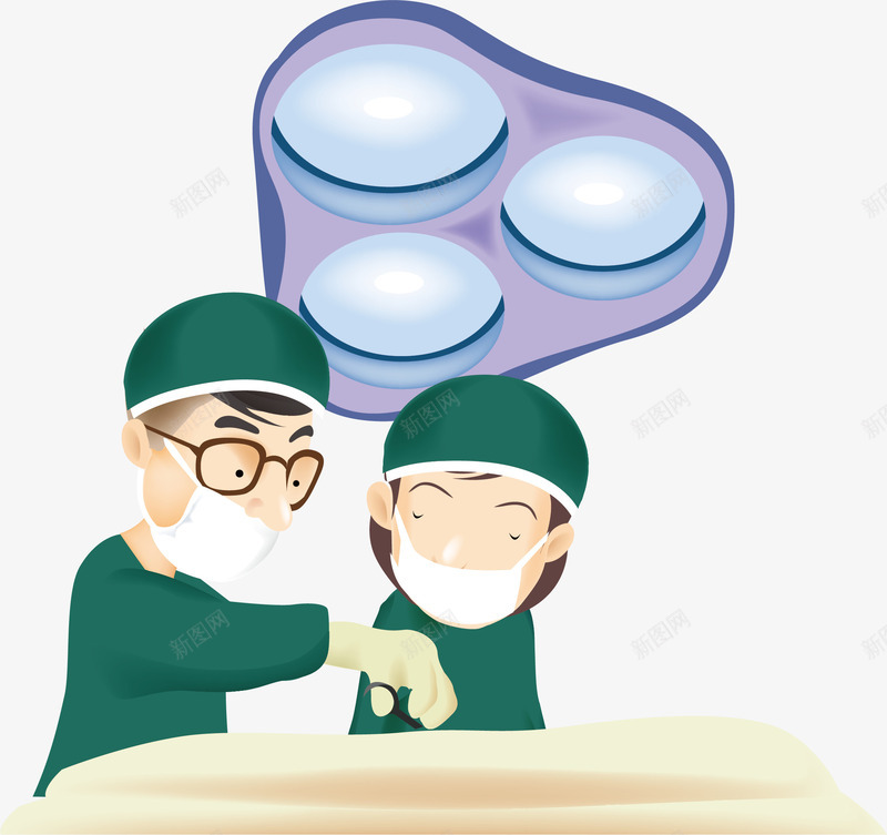 手术元素png免抠素材_新图网 https://ixintu.com png 元素 卡通 病床 西医 远程医疗