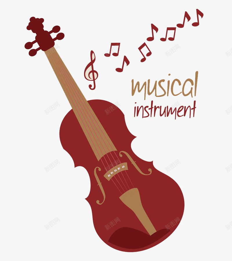 卡通小提琴png免抠素材_新图网 https://ixintu.com 卡通乐器 小提琴 影音娱乐 西洋乐器 音乐器材 音乐符号
