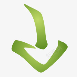 绿色的向下箭头符号图标png_新图网 https://ixintu.com 