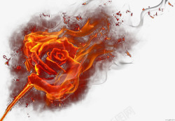 浴火重生火焰玫瑰高清图片