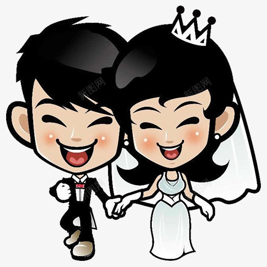 新婚夫妇png免抠素材_新图网 https://ixintu.com 婚礼 恋爱 恩爱 情侣头像 爱情 结婚