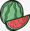 卡通水果UI西瓜图标图标