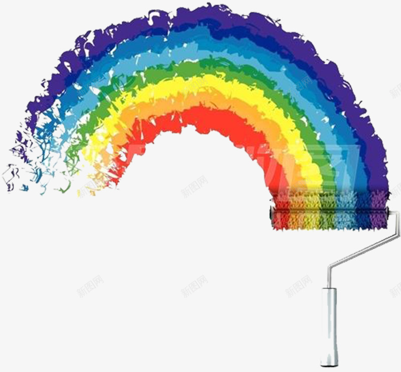 彩虹png免抠素材_新图网 https://ixintu.com 七彩 刷子 彩虹 彩虹圈 碎片化 装饰