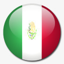 墨西哥的图标墨西哥国旗国圆形世界旗图标高清图片
