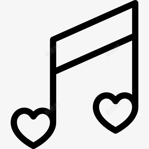 LoveSong图标png_新图网 https://ixintu.com 心 情人 爱人 音乐 颤抖