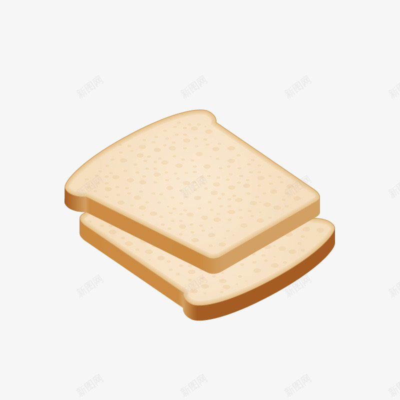 手绘卡通面包片png免抠素材_新图网 https://ixintu.com 卡通面包片 美味 美食 西餐 面包 面包片 食物