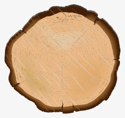 手绘圆形的木棍素材