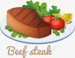 卡通西餐肉菜设计卡通西餐肉菜高清图片