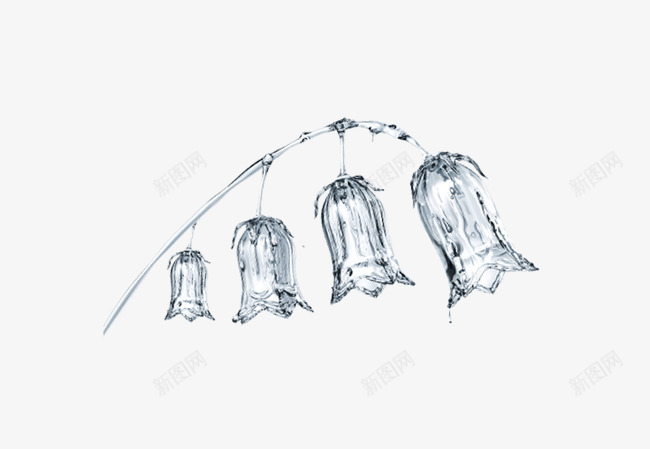 玫瑰花png免抠素材_新图网 https://ixintu.com 冰雕玫瑰 水晶玫瑰 玫瑰装饰