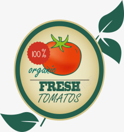 新鲜100绿色蔬菜标签高清图片