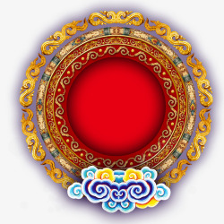 中国风圆形装饰图案素材