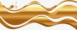 金色立体金融行业装饰条纹素材