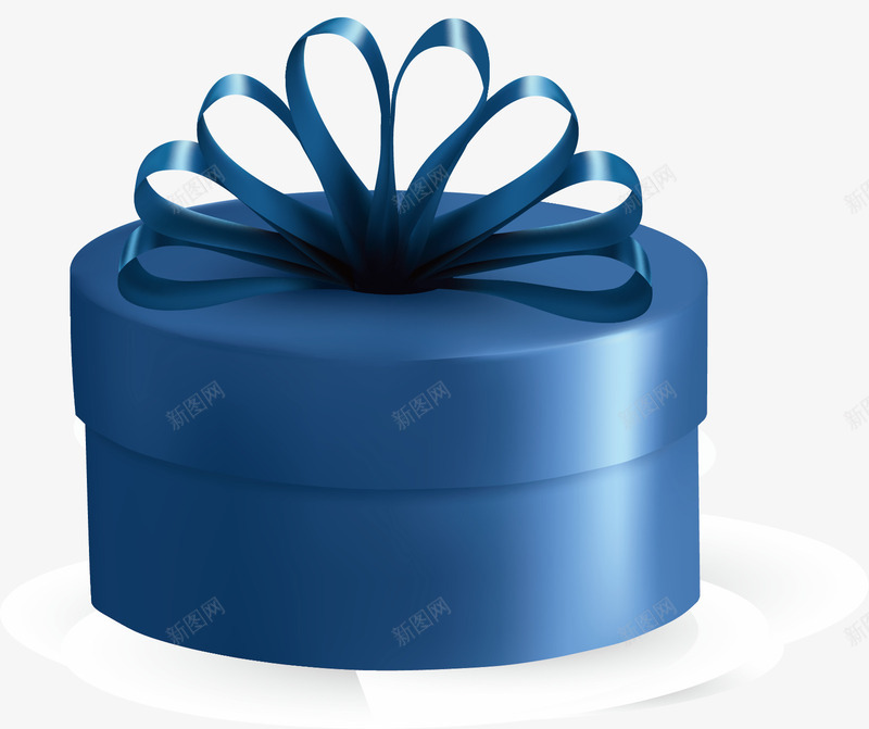 蓝色礼盒图案矢量图eps免抠素材_新图网 https://ixintu.com 圆圈 矢量图 礼盒 蓝色 蓝色蛋糕盒 蝴蝶结