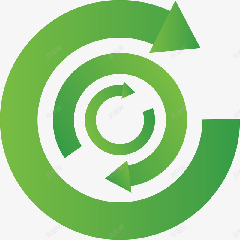 绿色圆形循环箭头png免抠素材_新图网 https://ixintu.com 世界环境日 回收 圆形箭头 爱护环境 环保 生态循环 自然