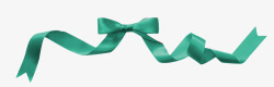 绿色蝴蝶结装饰图案素材