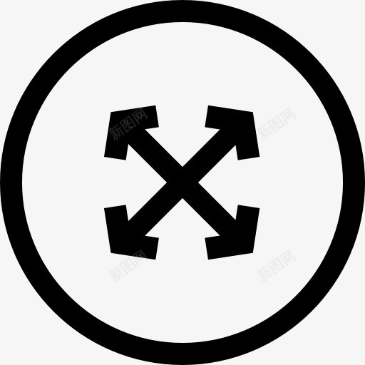移动箭头符号的圆形按钮图标png_新图网 https://ixintu.com 圆圈 圆形按钮 圆形的UI 按钮 移动 箭头 象征