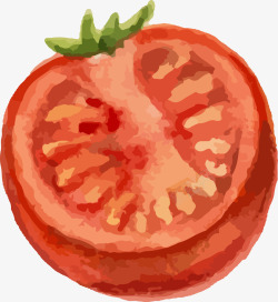 红色手绘西红柿素材