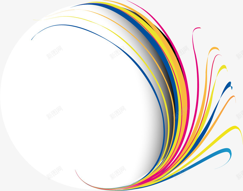 七彩羽毛圆环矢量图ai免抠素材_新图网 https://ixintu.com 七彩 圆环 羽毛 矢量图