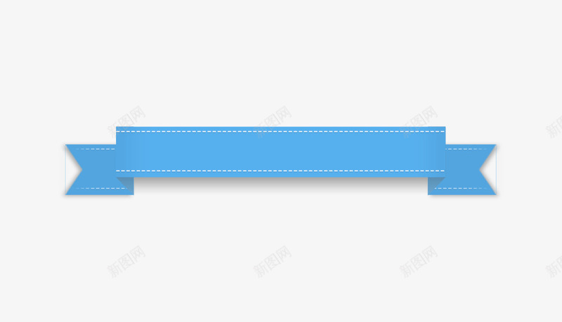 蓝色边框png免抠素材_新图网 https://ixintu.com 蓝色标题蝴蝶结