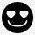 笑脸在爱简单的黑色iphonemini图标png_新图网 https://ixintu.com in love smiley 在 爱 笑脸
