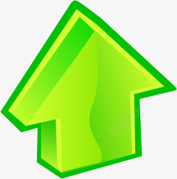 绿色箭头水晶卡通风格实用图标png_新图网 https://ixintu.com 卡通 图标 实用 水晶 箭头 绿色 风格
