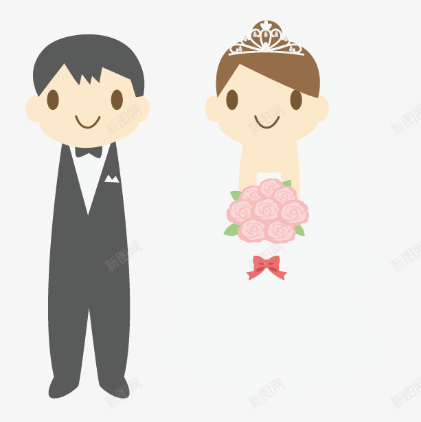 手绘婚庆结婚卡通结婚图标png_新图网 https://ixintu.com 卡通 婚庆 婚庆卡通 婚庆素描 婚礼图标 手绘图片 新娘 新郎 结婚