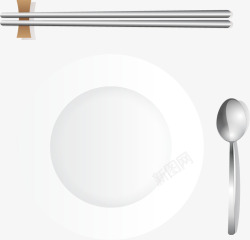 扁平化筷子扁平化卡通美食高清图片