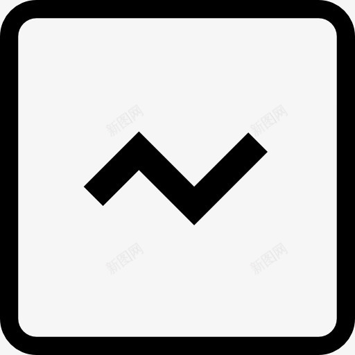锯齿形的图线符号的方形按钮图标png_新图网 https://ixintu.com 业务接口 图形 平方 按键 方的UI 标志 符号 线 锯齿形