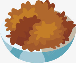 手绘感恩节食物手绘卡通食品食物海参矢量图高清图片