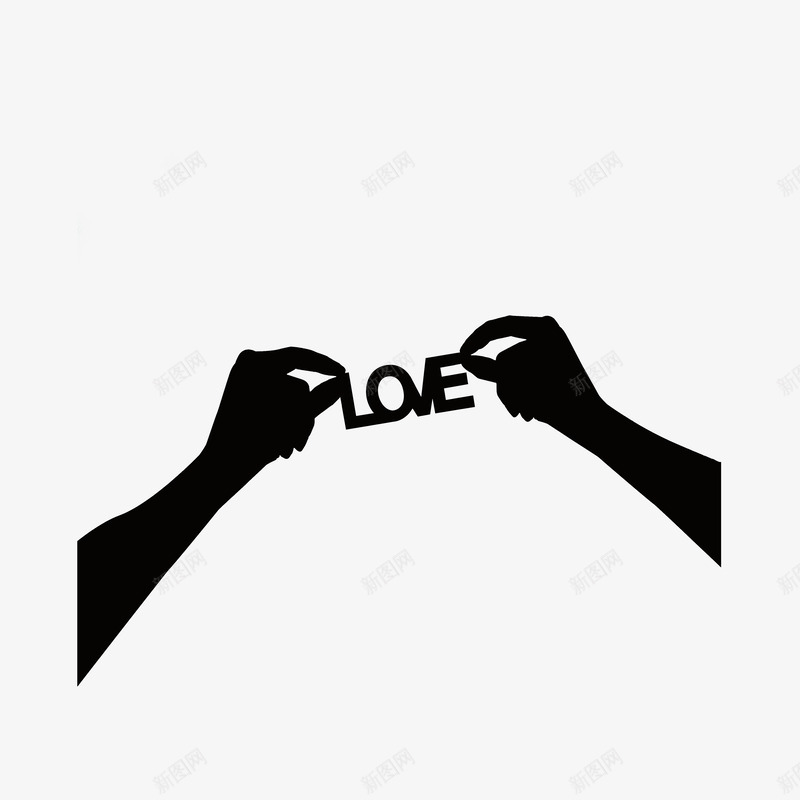 手拿LOVEpsd免抠素材_新图网 https://ixintu.com 手拿LOVE 拿着东西的手 简笔手绘 黑色表情图