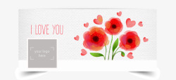 水彩花朵脸书水彩花卉脸书封面高清图片