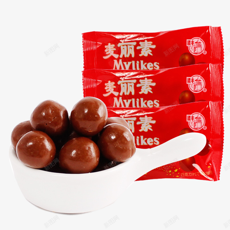 麦丽素巧克力红色包装png免抠素材_新图网 https://ixintu.com 产品实物 巧克力 红色包装 麦丽素